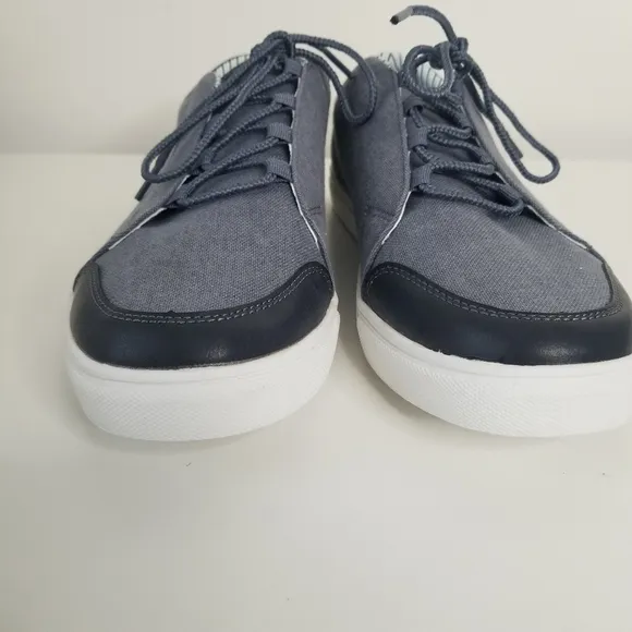 NWOT Lukees by Muk Luks Cruise Glide Canvas Sneakers Navy Blue Size 12