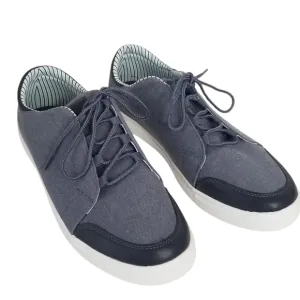 NWOT Lukees by Muk Luks Cruise Glide Canvas Sneakers Navy Blue Size 12