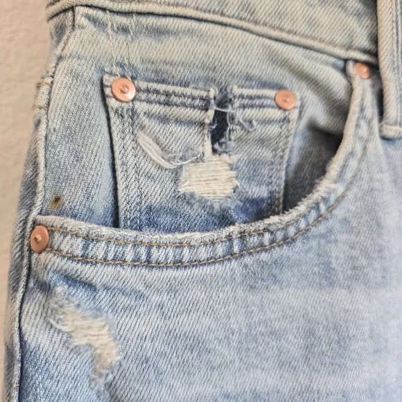 NWOT Mother Vagabond Midi Frayed Hem Skirt 27