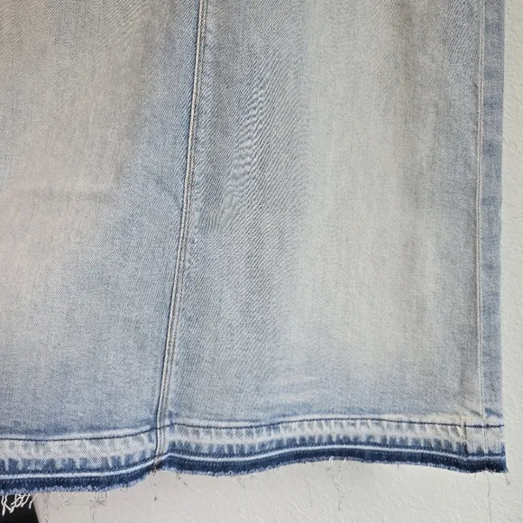 NWOT Mother Vagabond Midi Frayed Hem Skirt 27