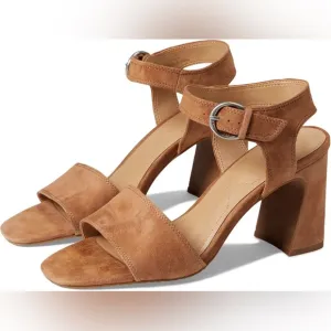 NWOT NYDJ Liz Suede Sandals in Saddle Color Size 9.5