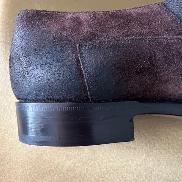 NWOT Prada Men’s Distressed Suede Slip on Loafers 11