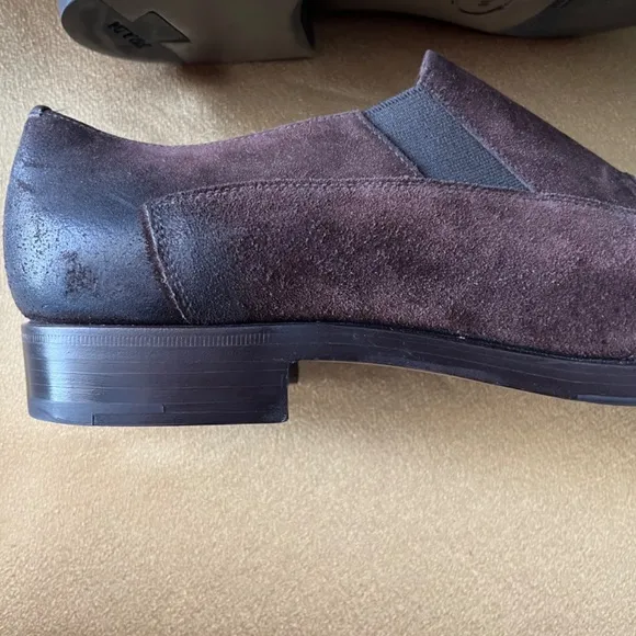 NWOT Prada Men’s Distressed Suede Slip on Loafers 11