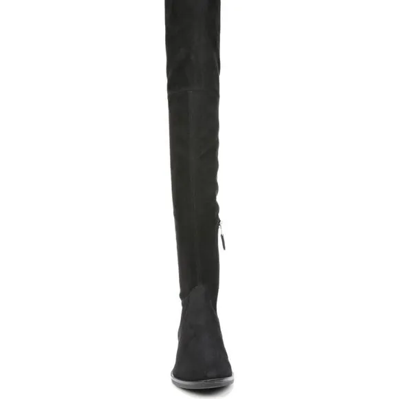 NWOT SAM EDELMAN $250 Paloma Over-the-Knee Faux Suede Black Boots