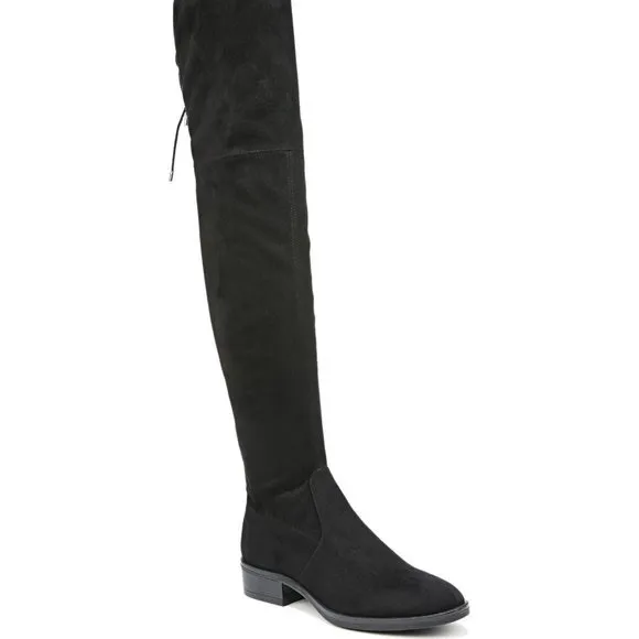 NWOT SAM EDELMAN $250 Paloma Over-the-Knee Faux Suede Black Boots