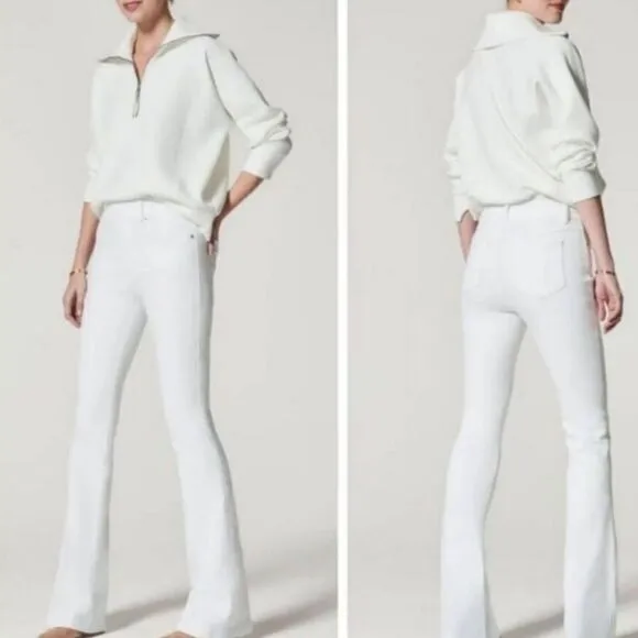 NWOT SPANX Flare White Jeans Reflect Your Style!  Size  Extra Large