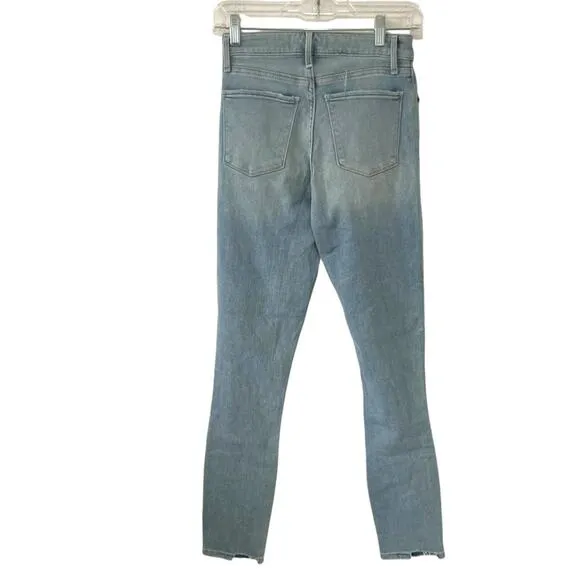 NWT Abercrombie &amp; Fitch Super Skinny Ankle Jeans Light Wash Size 25 High Rise