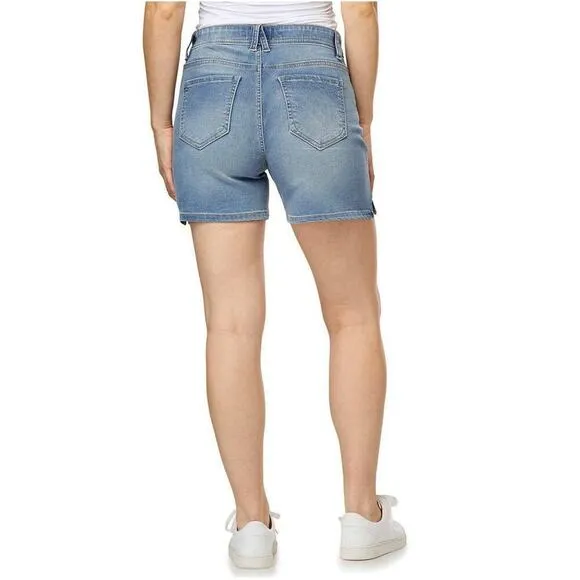 NWT Angels Forever Young Women's 360 Sculpt High Rise Denim Shorts