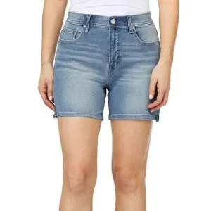 NWT Angels Forever Young Women's 360 Sculpt High Rise Denim Shorts