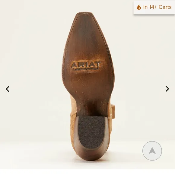NWT Ariat Laramie Stretchfit Distressed Suede Boots