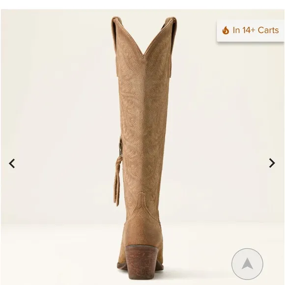 NWT Ariat Laramie Stretchfit Distressed Suede Boots