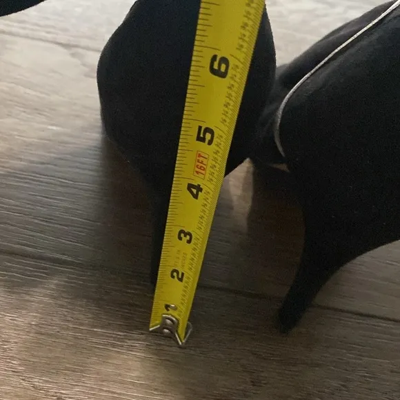 NWT BURJU Speechless Ankle Bootie Open Toe Stretch Ankle Boots | Black 15