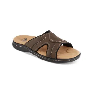 NWT DOCKERS Mens Brown Sunland Open Toe Slip On Slide Sandals Shoes 12 M