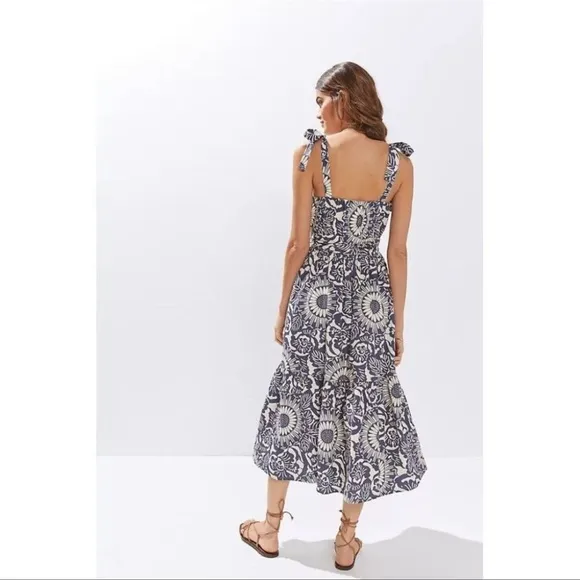 NWT Forever that Girl (Anthropologie) Flounced Floral Midi Dress size XXS
