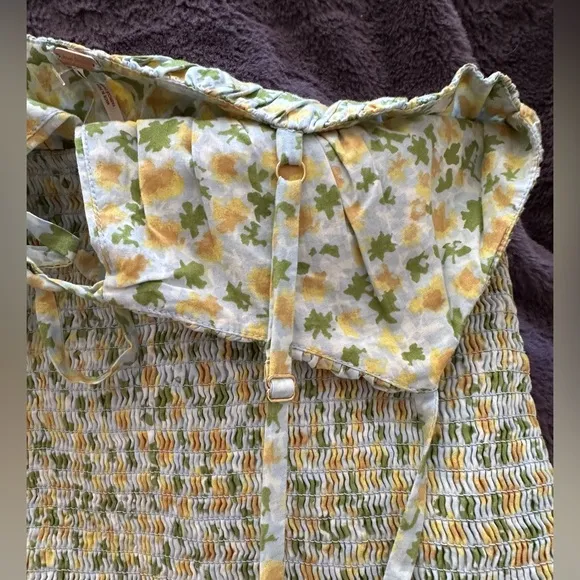 NWT Free People Lavender Daze Dress Medium Green Combo