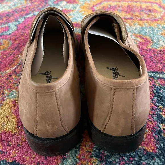 NWT Free People | Women’s Brown Brady Slip On Loafers, slight heel, US size 9.5