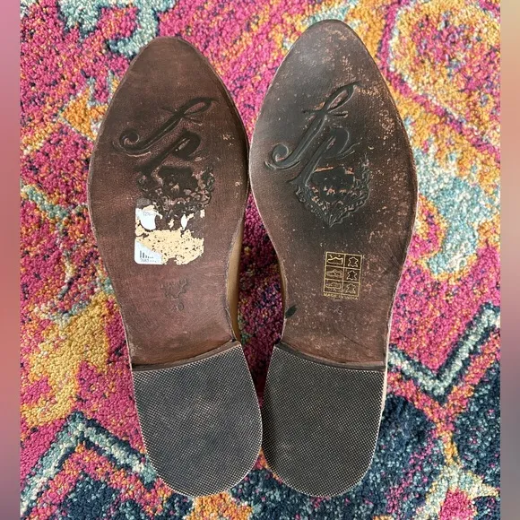 NWT Free People | Women’s Brown Brady Slip On Loafers, slight heel, US size 9.5