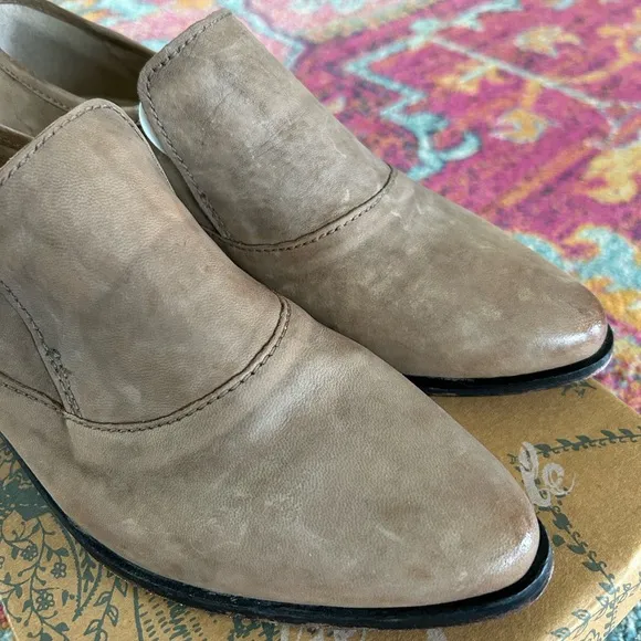 NWT Free People | Women’s Brown Brady Slip On Loafers, slight heel, US size 9.5