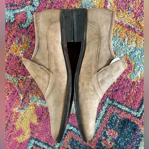 NWT Free People | Women’s Brown Brady Slip On Loafers, slight heel, US size 9.5