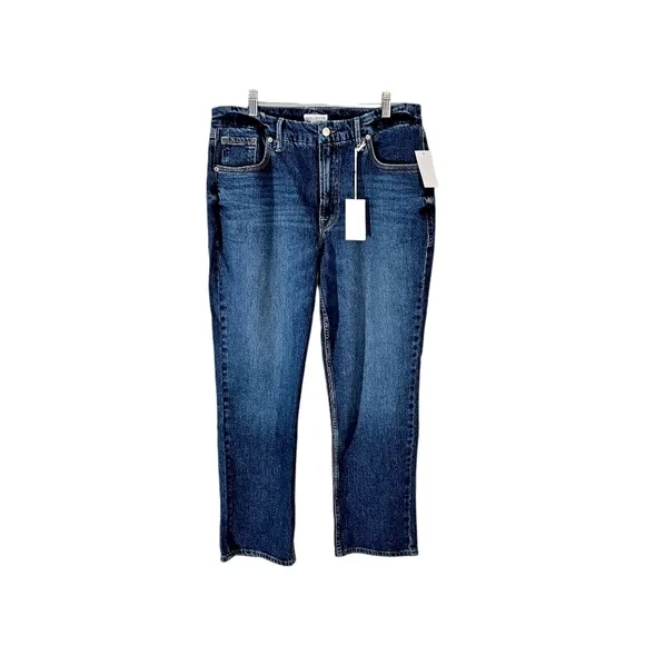 NWT Good American Indigo Good Icon Cropped Jeans