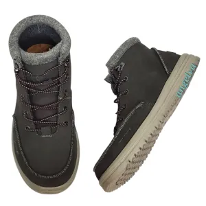 NWT Hey Dude mens Bradley eco ankle boots charcoal gray recycled leather suede