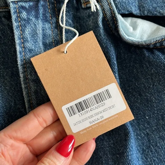 NWT HP ☀️Reformation Jayde High Rise skirt (29)