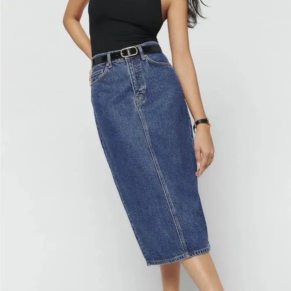 NWT HP ☀️Reformation Jayde High Rise skirt (29)