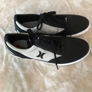 NWT HURLEY Mens Sneakers. Kayolace Black and Gray Canvas. Sz 11. No box!