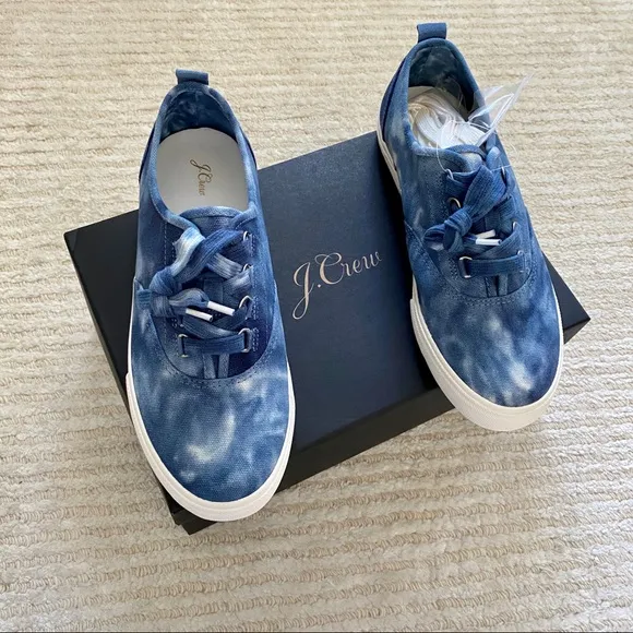 NWT J. Crew tie dye Harbor sneakers