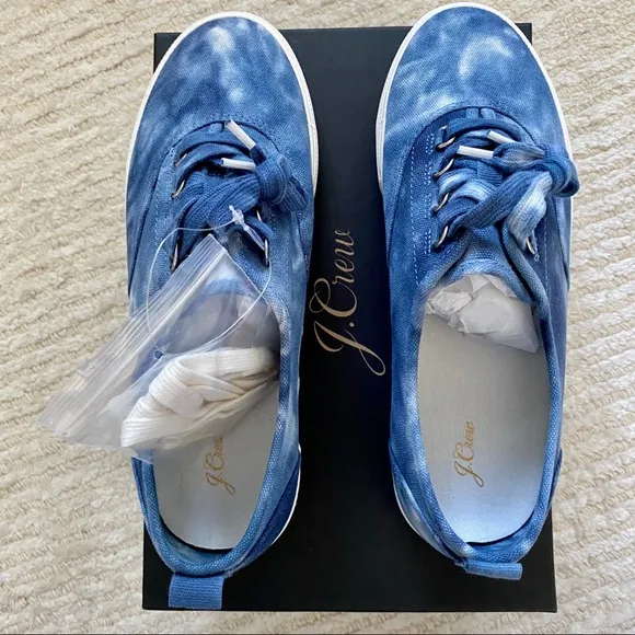 NWT J. Crew tie dye Harbor sneakers