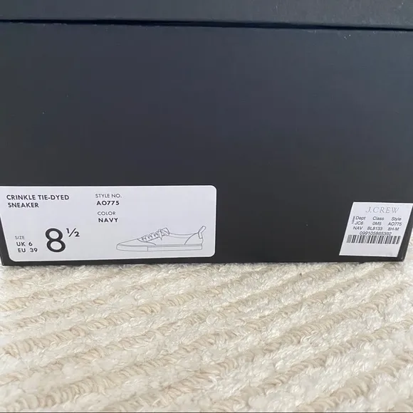 NWT J. Crew tie dye Harbor sneakers