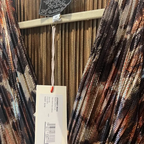 NWT Johnny Was Tina Wrap MIDI Dress Multi color Size XS