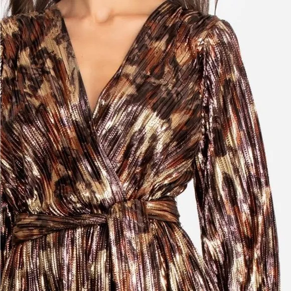 NWT Johnny Was Tina Wrap MIDI Dress Multi color Size XS