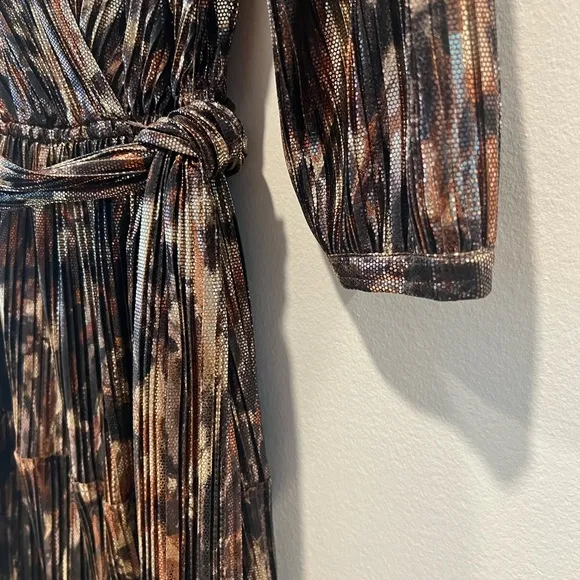 NWT Johnny Was Tina Wrap MIDI Dress Multi color Size XS