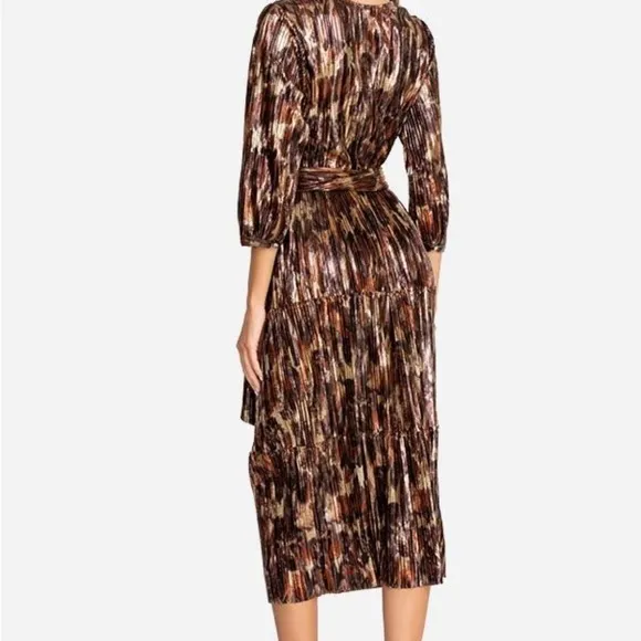 NWT Johnny Was Tina Wrap MIDI Dress Multi color Size XS