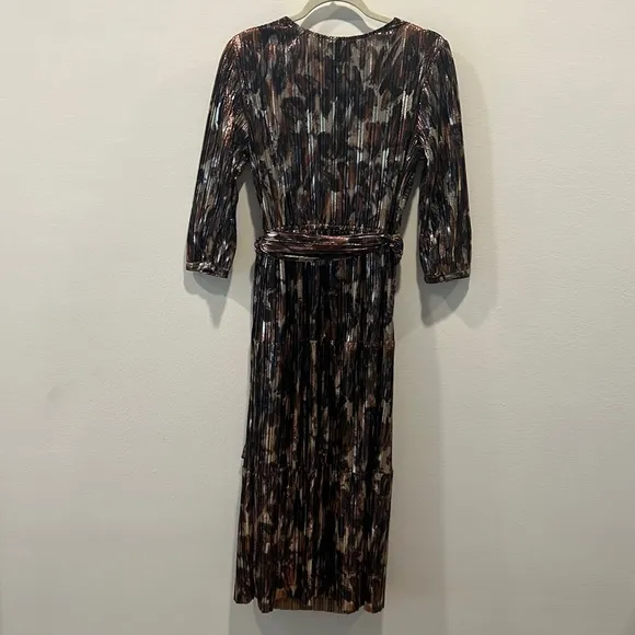 NWT Johnny Was Tina Wrap MIDI Dress Multi color Size XS
