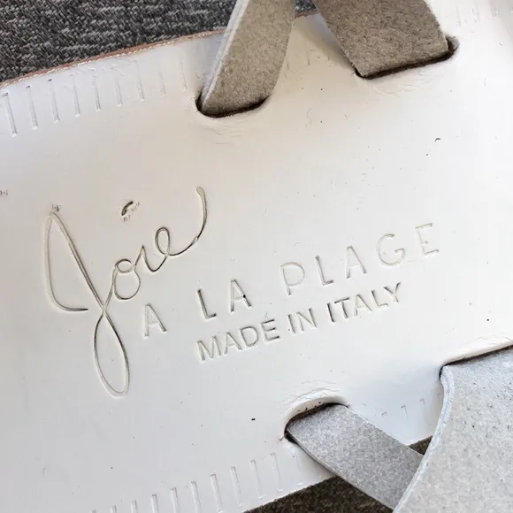 NWT! - JOIE A La Plage White Leather Strappy Sandals - Made in Italy