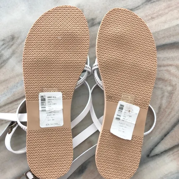 NWT! - JOIE A La Plage White Leather Strappy Sandals - Made in Italy