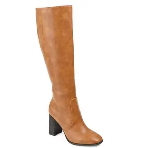 NWT Journee Collection Womens Karima Stacked Heel Riding Boots Size 9.5