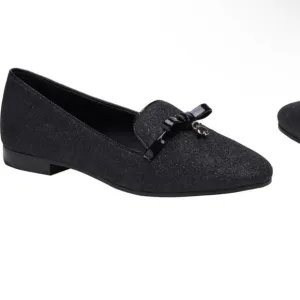 NWT Kate spade black Georgia sparkle loafers size 6