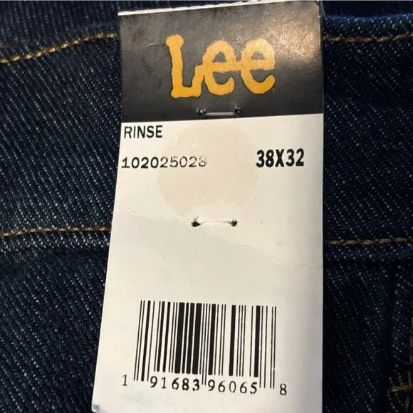 NWT LEE Legendary Denim Regular Bootcut Comfort Stretch Jeans 38 x 32 Dark Wash