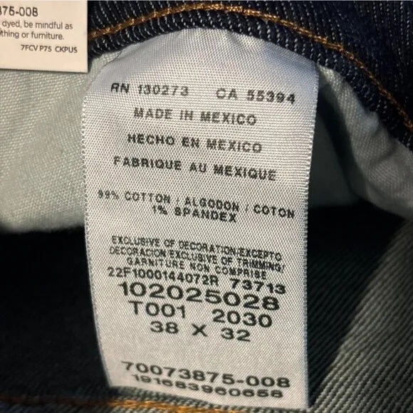 NWT LEE Legendary Denim Regular Bootcut Comfort Stretch Jeans 38 x 32 Dark Wash