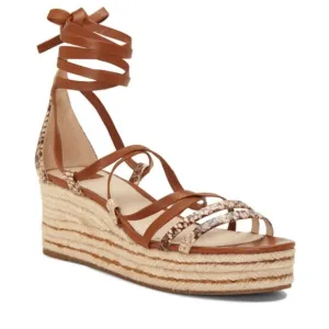 NWT Louise et Cie Renz espadrille wedge strappy lace up sandals