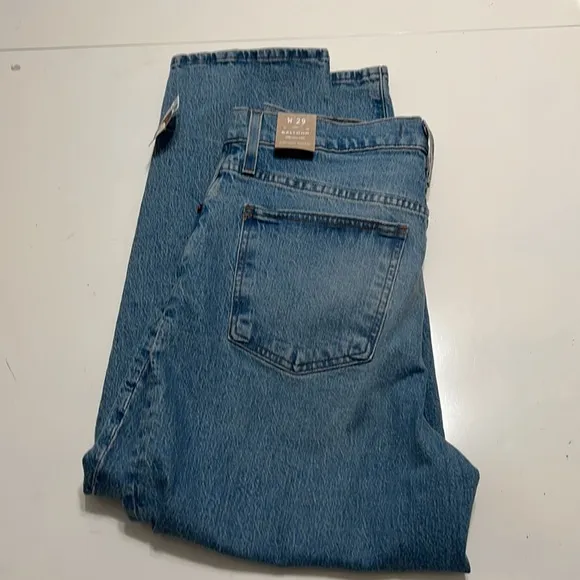 NWT Madewell Balloon Jeans Light Wash Size 29