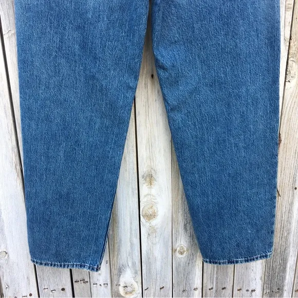 NWT Madewell High Waist Ripped Dad Jean Duane Blue 27