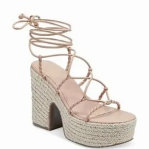 NWT Marc Fisher Women's Oliver Strappy Platform Espadrille Sandals