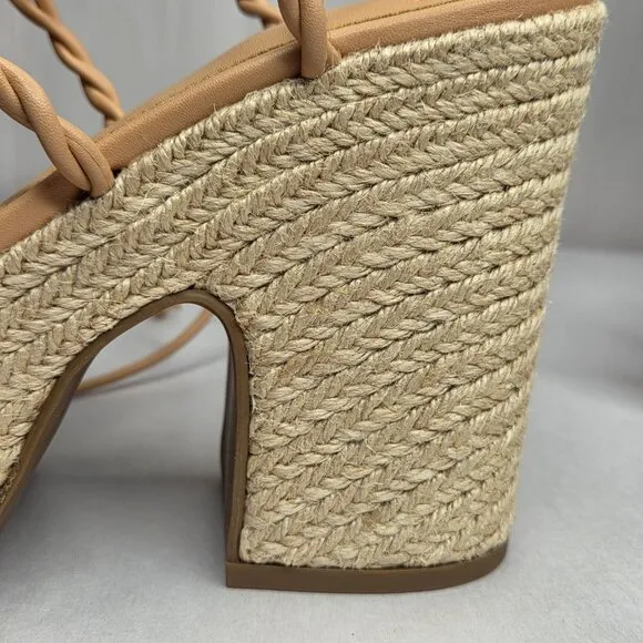 NWT Marc Fisher Women's Oliver Strappy Platform Espadrille Sandals