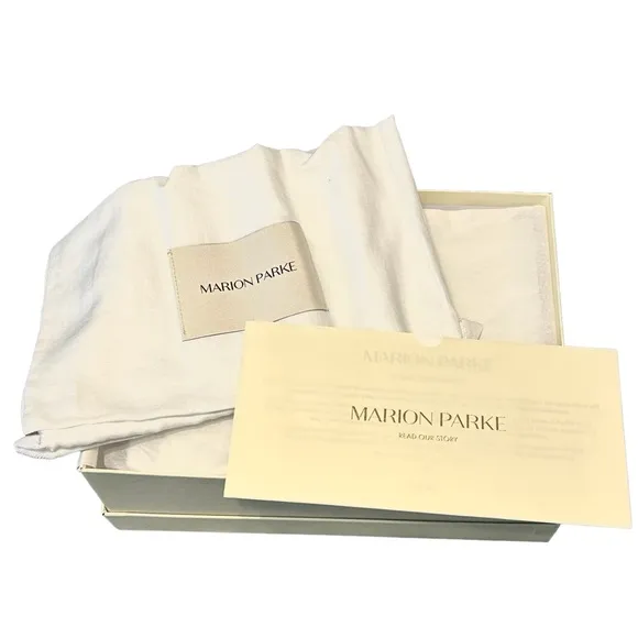 NWT Marion Parke Marguerite Luxury Comfort Sandal Black w/ Dust Bag and Box
