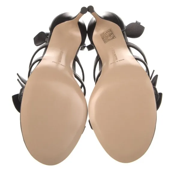 NWT Marion Parke Marguerite Luxury Comfort Sandal Black w/ Dust Bag and Box