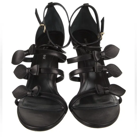 NWT Marion Parke Marguerite Luxury Comfort Sandal Black w/ Dust Bag and Box